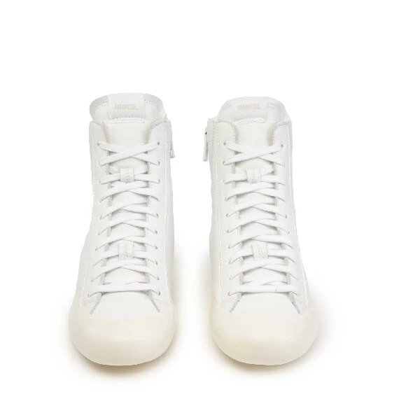 Stivaletto uomo total white in pelle