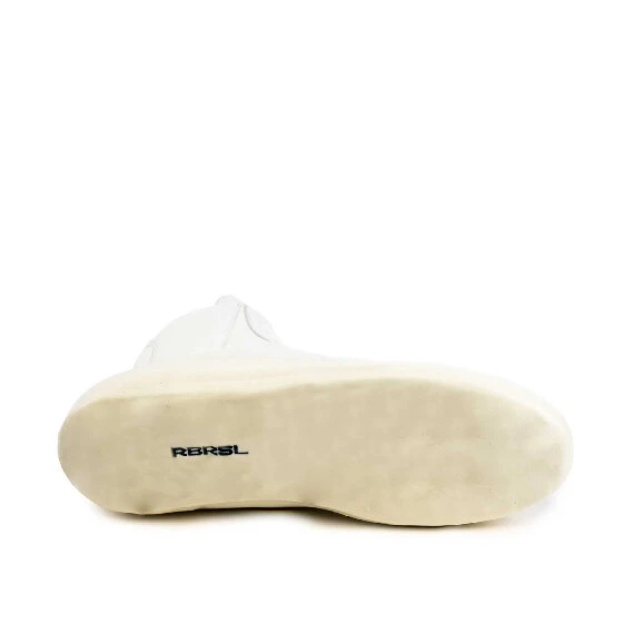 Stivaletto uomo total white in pelle