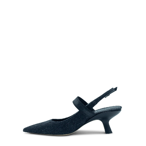 Slash  chanel in denim stone lavato nero