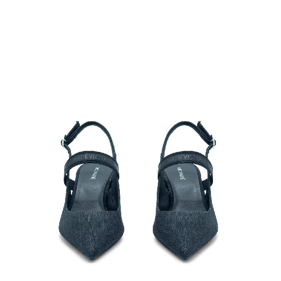 Slash  chanel in denim stone lavato nero
