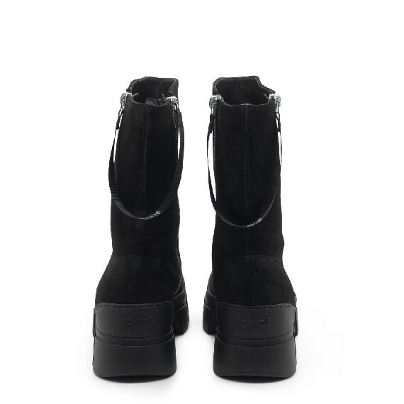 Roccia Black Split Calfskin Low Boots 