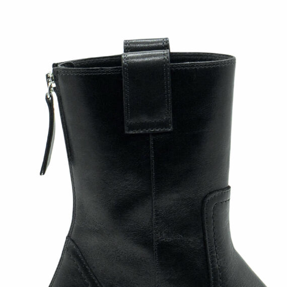 Fray Black Half Boots