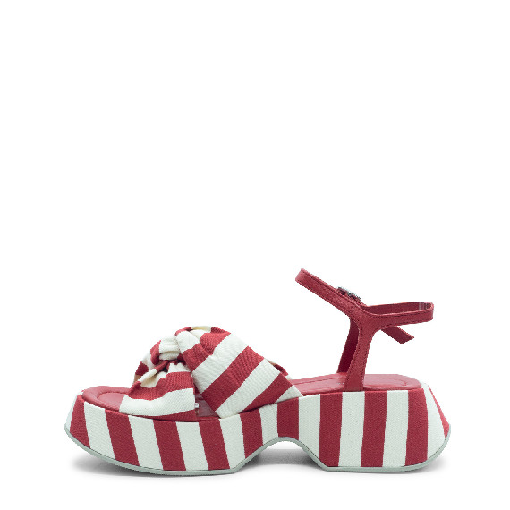 Red/white mini marine Yoko sandal