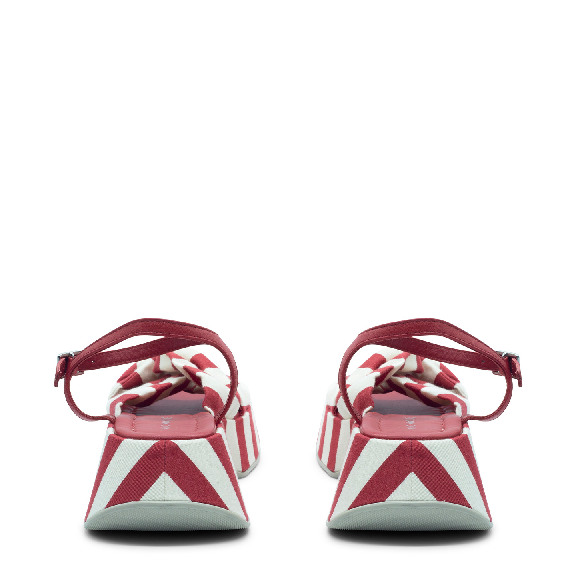 Red/white mini marine Yoko sandal