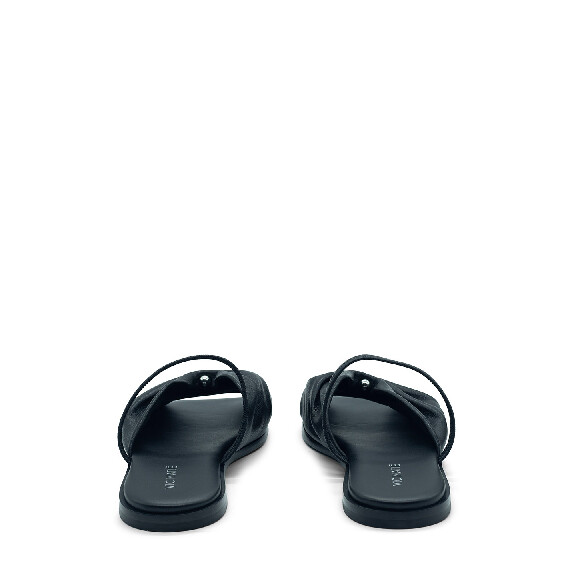 Square open sandalo piercing nero