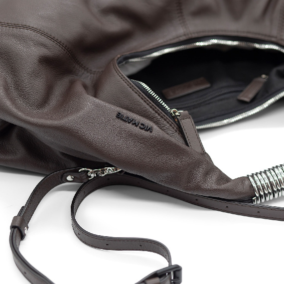 Hope<br/>Dark brown hobo bag  