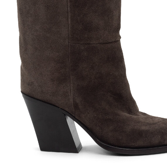 H10 Jolene – Minimal dark brown ankle boot  